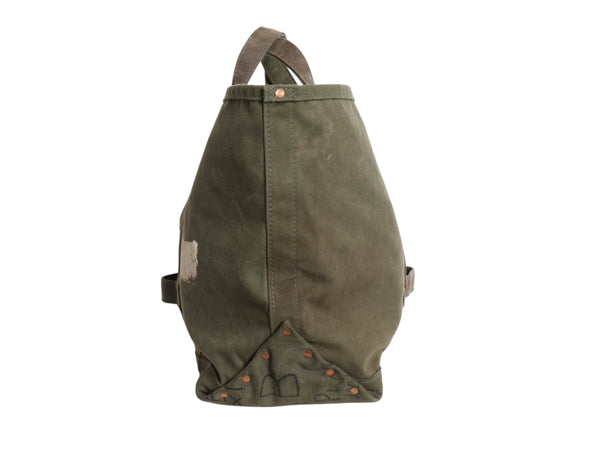 GRABオリジナル ハンドメイド キャンバス コールバッグ / ヴィンテージ 50s US ARMY ミリタリー ダッフル コットン トート ツール オリーブ