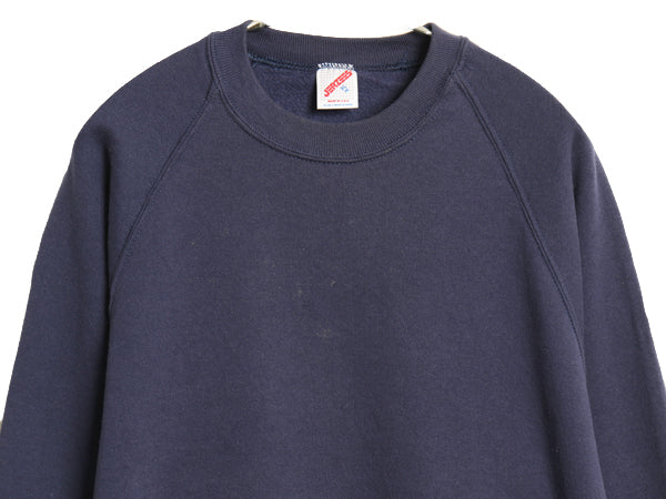 80s 90s USA製 ジャージーズ 無地 スウェット メンズ レディース XL ヴィンテージ クルーネック ブランク トレーナー 裏起毛 大きいサイズ