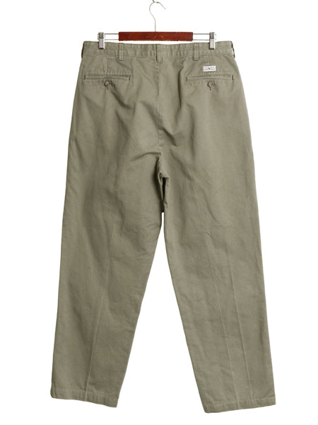 90s ポロ ラルフローレン チノ パンツ メンズ 35 32 / オールド ANDREW PANT コットン スラックス ツータック ストレート ボトムス カーキ