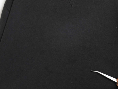 90s USA製 ラッセル 無地 スウェット メンズ レディース XL オールド トレーナー 前V 裏起毛 ワンポイント ブランク 大きいサイズ ブラック