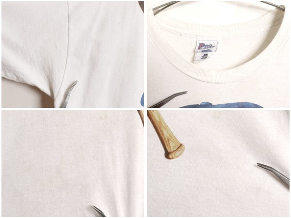 90s USA製 ドジャース イラスト プリント Tシャツ メンズ XL / オールド MLB オフィシャル 大リーグ アート シングルステッチ 大きいサイズ