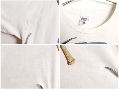 90s USA製 ドジャース イラスト プリント Tシャツ メンズ XL / オールド MLB オフィシャル 大リーグ アート シングルステッチ 大きいサイズ