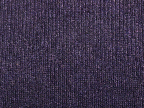 90s エルエルビーン リブ編み 100% カシミア ニット マフラー レディース メンズ / オールド ストール 無地 紫 防寒 シンプル カジュアル