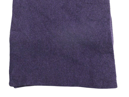 90s エルエルビーン リブ編み 100% カシミア ニット マフラー レディース メンズ / オールド ストール 無地 紫 防寒 シンプル カジュアル
