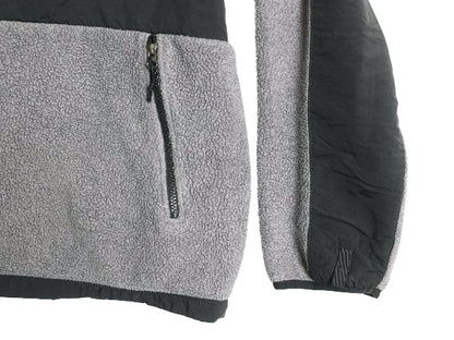 ノースフェイス フード付き デナリ ジャケット メンズ XXL / 古着 フリース ナイロン パーカー ジャンパー フルジップ 大きいサイズ 黒 灰