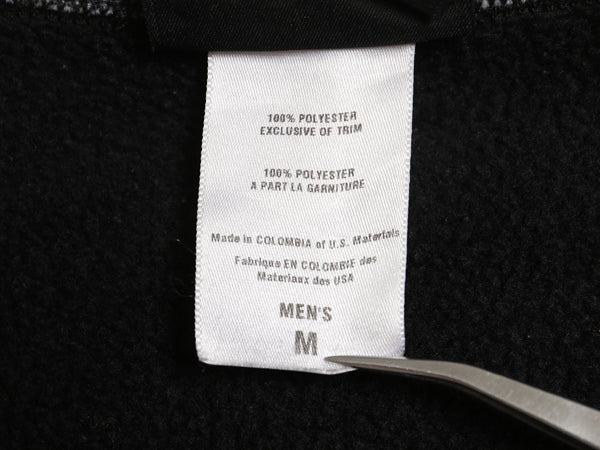 00s パタゴニア シンチラ フリース ベスト メンズ M / 古着 05年製 オールド フルジップ ハイネック アウトドア 重ね着 前開き 黒 シンプル