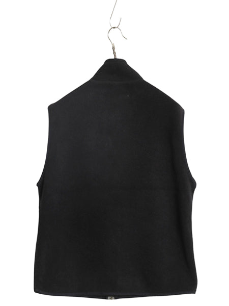 00s パタゴニア シンチラ フリース ベスト メンズ M / 古着 05年製 オールド フルジップ ハイネック アウトドア 重ね着 前開き 黒 シンプル