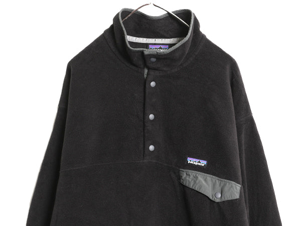 パタゴニア シンチラ スナップT メンズ XL / 21年製 プルオーバー フリース ジャケット ブルゾン ジャンパー ハイネック 大きいサイズ 黒