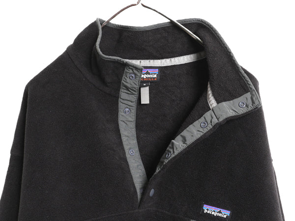 パタゴニア シンチラ スナップT メンズ XL / 21年製 プルオーバー フリース ジャケット ブルゾン ジャンパー ハイネック 大きいサイズ 黒