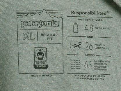 デッドストック パタゴニア 両面 プリント 半袖 Tシャツ メンズ XL / 19年製 アウトドア フィッツロイ バイソン グラフィック 大きいサイズ