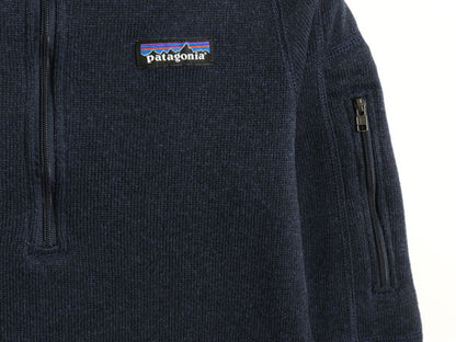 パタゴニア ベターセーター ハーフジップ レディース XS 古着 19年製 フリース セーター アウトドア プルオーバー ブルゾン ジャケット 紺