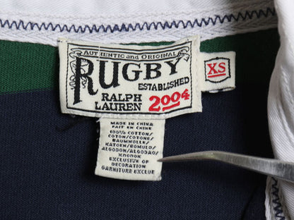 ラグビー ラルフローレン ボーダー ラガーシャツ ワンピース レディース XS / ポロ コットン ラグビー ミニ丈 ひざ上丈 ワンピ ポロシャツ