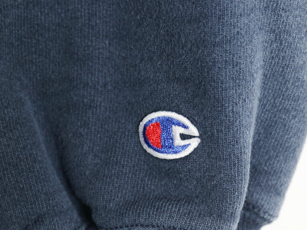 90s チャンピオン リバースウィーブ カレッジ 刺繍 スウェット メンズ XXXL / オールド トレーナー 裏起毛 目付き ネイビー 大きいサイズ