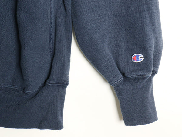 90s チャンピオン リバースウィーブ カレッジ 刺繍 スウェット メンズ XXXL / オールド トレーナー 裏起毛 目付き ネイビー 大きいサイズ