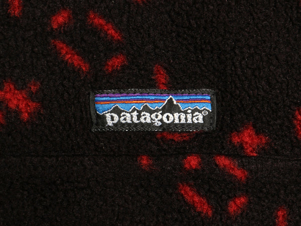 90s USA製 ★ パタゴニア ライトウェイト シンチラ スナップT メンズ L / 94年製 フリース プルオーバー ジャケット ブルゾン 雪 総柄 SNO
