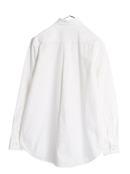 00s ラルフローレン 長袖 ボタンダウン シャツ キッズ 20 XL メンズ S / オールド ポロ オックスフォード コットン ワンポイント ポニー 白