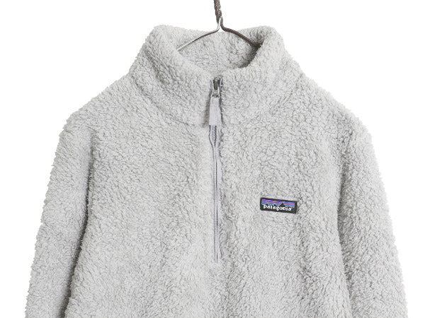 US企画 パタゴニア ロスガトス ハーフジップ レディース L / ハイ パイル フリース ジャケット プルオーバー ハイネック アウトドア グレー