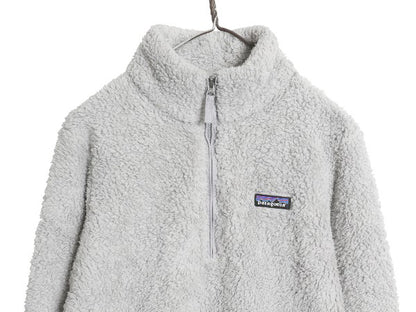 US企画 パタゴニア ロスガトス ハーフジップ レディース L / ハイ パイル フリース ジャケット プルオーバー ハイネック アウトドア グレー