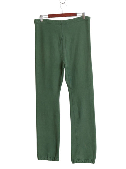 70s 単色タグ ★ チャンピオン リバースウィーブ スウェット パンツ メンズ L / 古着 ヴィンテージ USA製 6段 カレッジ プリント 裏起毛 緑