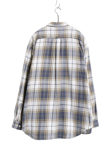 00s オールド ギャップ チェック 長袖 フランネル シャツ メンズ XL / 旧タグ ネルシャツ 長袖シャツ コットン 大きいサイズ マルチカラー