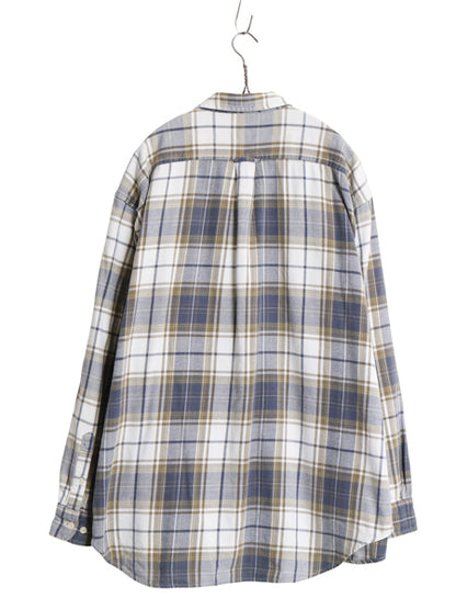 00s オールド ギャップ チェック 長袖 フランネル シャツ メンズ XL / 旧タグ ネルシャツ 長袖シャツ コットン 大きいサイズ マルチカラー