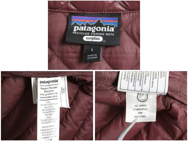 パタゴニア アルプライト ダウン ジャケット レディース L / 21年製 キルティング ナイロン アウター ブルゾン パッカブル 800フィル 軽量