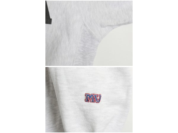90s USA製 USMA プリント スウェット メンズ L / オールド トレーナー 裏起毛 リバース タイプ ヘビーウェイト ミリタリー グレー MV SPORT