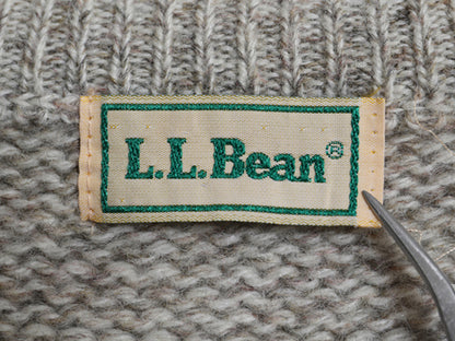 80s エルエルビーン ウール デザイン ニット セーター レディース S ヴィンテージ 長袖ニット 絵柄 ペンギン イラスト バーズアイ かわいい