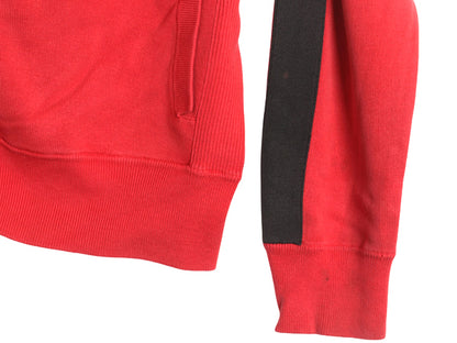 90s ポロ ラルフローレン トラック ジャケット メンズ M 程 オールド フルジップ コットン ニット スウェット ブルゾン リブ編み セーター