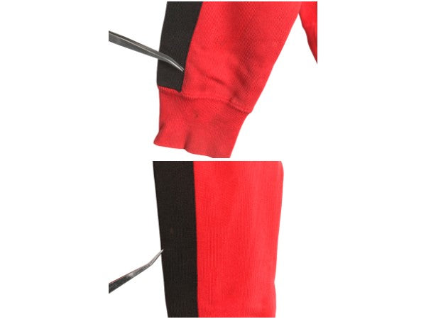 90s ポロ ラルフローレン トラック ジャケット メンズ M 程 オールド フルジップ コットン ニット スウェット ブルゾン リブ編み セーター