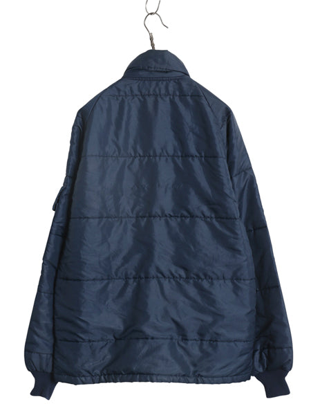 80s USA製 ★ チャンピオン スパーク プラグ ナイロン レーシング ジャケット メンズ L ヴィンテージ 企業物 中綿 キルティング フルジップ