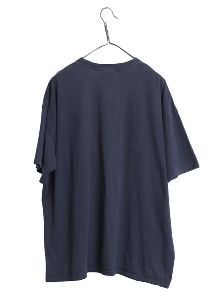 00s ナイキ スモール スウッシュ 刺繍 半袖 Tシャツ メンズ XXL オールド ヘビーウェイト コットン ワンポイント カットソー 大きいサイズ