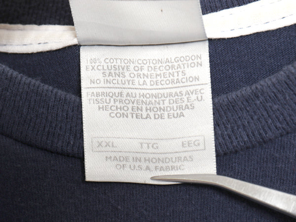 00s ナイキ スモール スウッシュ 刺繍 半袖 Tシャツ メンズ XXL オールド ヘビーウェイト コットン ワンポイント カットソー 大きいサイズ