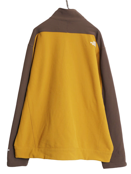 US企画 ノースフェイス APEX ソフトシェル ジャケット メンズ XXL / アウトドア ストレッチ 裏 フリース フルジップ ブルゾン 大きいサイズ