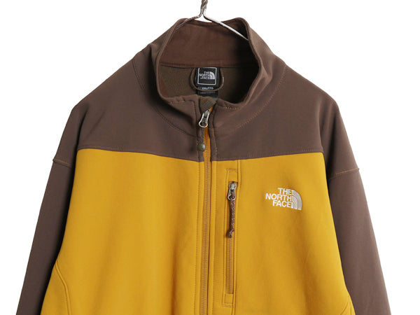 US企画 ノースフェイス APEX ソフトシェル ジャケット メンズ XXL / アウトドア ストレッチ 裏 フリース フルジップ ブルゾン 大きいサイズ