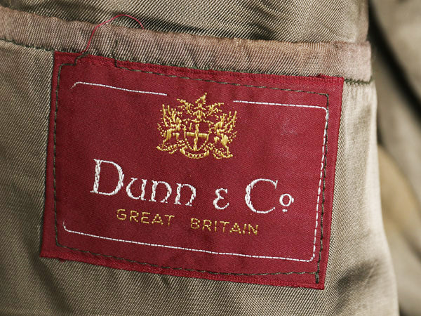 70s DUNN&Co ハリスツイード テーラード ジャケット メンズ XL 古着 旧タグ ヴィンテージ ブレザー ダン社 イギリス製 厚手 ヘビーウェイト
