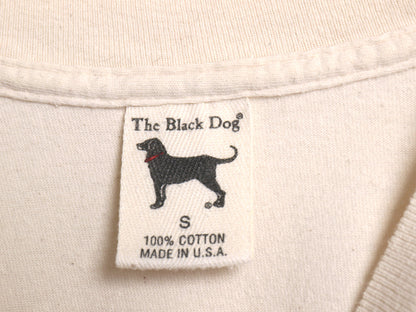 90s USA製 The Black Dog ドッグ イラスト プリント Tシャツ メンズ レディース S / オールド キャラクター アニマル アート グラフィック