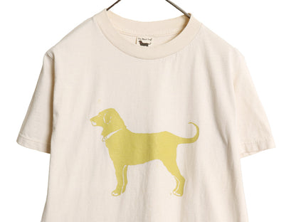 90s USA製 The Black Dog ドッグ イラスト プリント Tシャツ メンズ レディース S / オールド キャラクター アニマル アート グラフィック