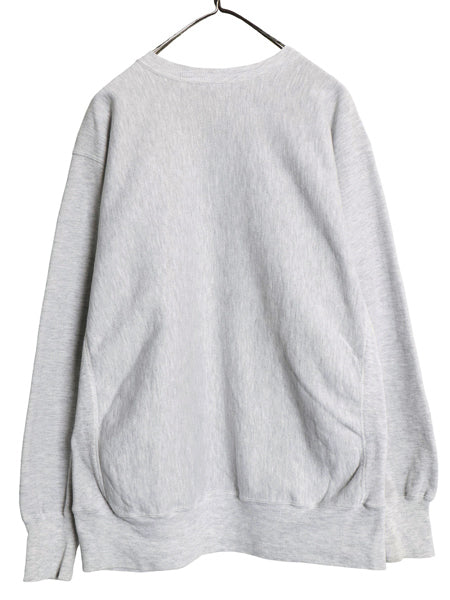 90s チャンピオン リバースウィーブ 2段 カレッジ プリント スウェット メンズ XL / オールド トレーナー 裏起毛 目付き 灰 大きいサイズ