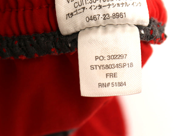 パタゴニア バギーズ ロング ショーツ メンズ L / 18年製 アウトドア ナイロン ショートパンツ 短パン 海パン 水陸両用 スイム サーフ 赤