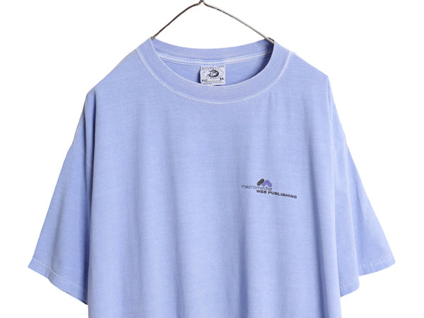 00s 企業 両面 プリント 半袖 Tシャツ メンズ XL / オールド IT テック イラスト グラフィック ワンポイント ヘビーウェイト 大きいサイズ