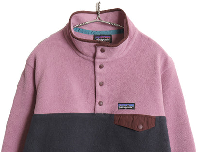 パタゴニア ライトウェイト シンチラ スナップT レディース L 17年製 アウトドア フリース プルオーバー ジャケット ジャンパー ツートン