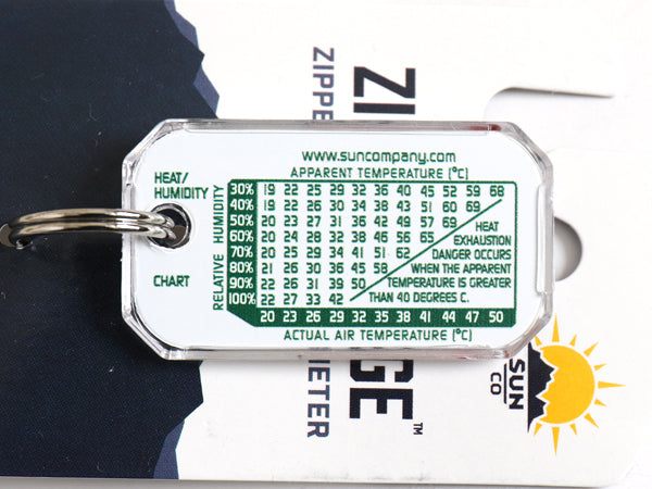 GRAB オリジナル SUN CO 別注 USA製 ZIP-O-GAGE / 新品 未使用 小物 温度計 キーホルダー ロゴ アウトドア ジップオーゲージ 登山 キャンプ