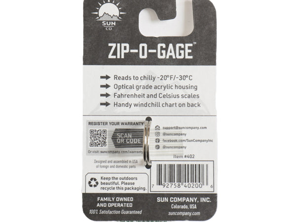 GRAB オリジナル SUN CO 別注 USA製 ZIP-O-GAGE / 新品 未使用 小物 温度計 キーホルダー ロゴ アウトドア ジップオーゲージ 登山 キャンプ