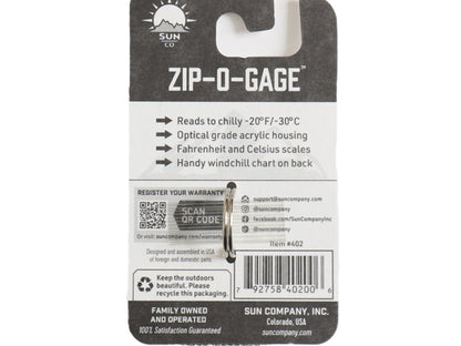 GRAB オリジナル SUN CO 別注 USA製 ZIP-O-GAGE / 新品 未使用 小物 温度計 キーホルダー ロゴ アウトドア ジップオーゲージ 登山 キャンプ
