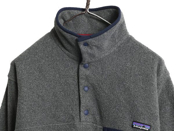 パタゴニア ライトウェイト シンチラ スナップT メンズ S 古着 15年製 アウトドア フリース プルオーバー ジャケット ブルゾン ハイネック