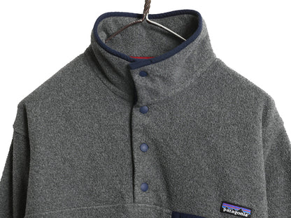 パタゴニア ライトウェイト シンチラ スナップT メンズ S 古着 15年製 アウトドア フリース プルオーバー ジャケット ブルゾン ハイネック