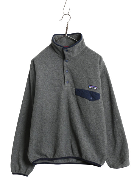 パタゴニア ライトウェイト シンチラ スナップT メンズ S 古着 15年製 アウトドア フリース プルオーバー ジャケット ブルゾン ハイネック