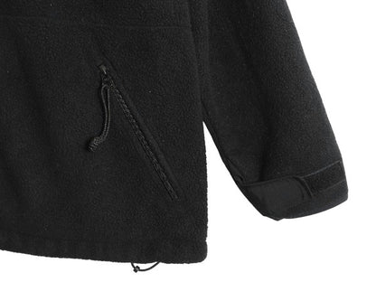 米軍実物 ECWCS GEN2 フルジップ フリース ジャケット メンズ M / ミリタリー アーミー ブルゾン 軍物 黒  無地 ポーラテック ハイネック