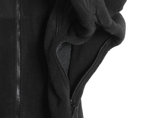 米軍実物 ECWCS GEN2 フルジップ フリース ジャケット メンズ M / ミリタリー アーミー ブルゾン 軍物 黒  無地 ポーラテック ハイネック